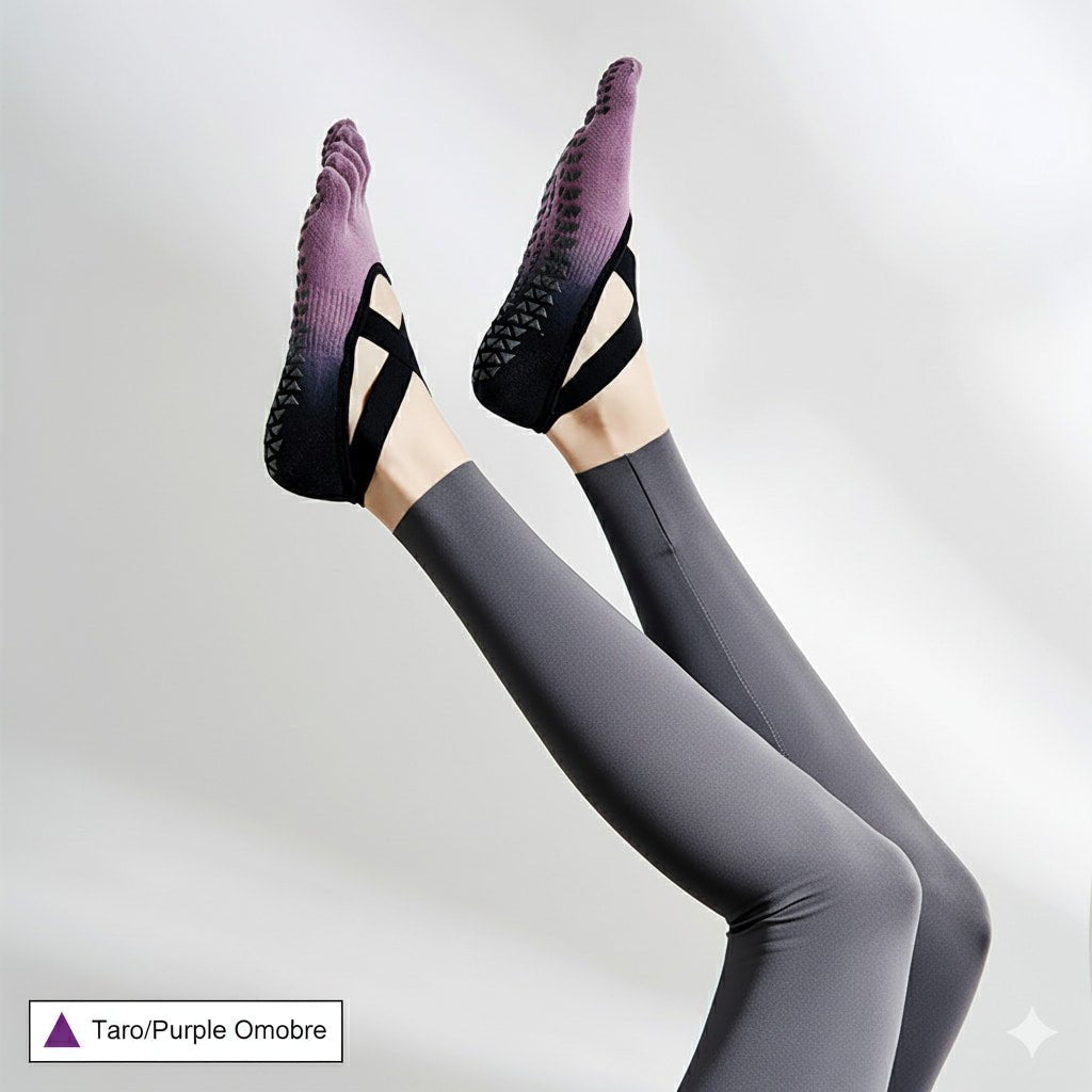 Yoga Grip Socks for Women | Non - Slip Pilates Socks with Grips - sparklesway.co.uk