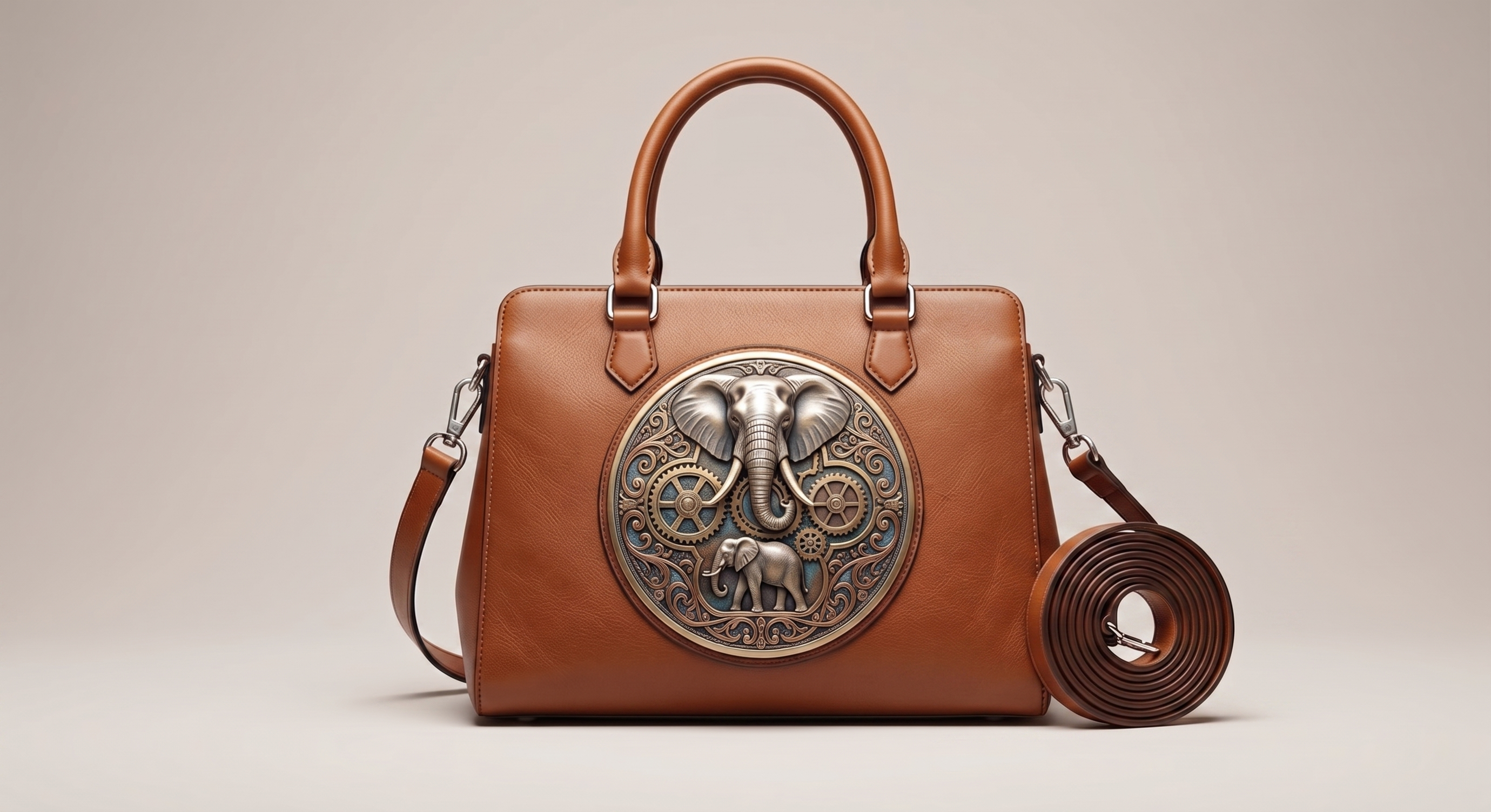 Retro Quilted Fabric Shoulder Bag