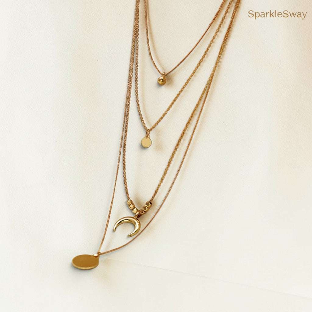 Navigating Jewelry Trends 2026 by Styling the Celestial Moon Layered Necklace for a Minimalist Look