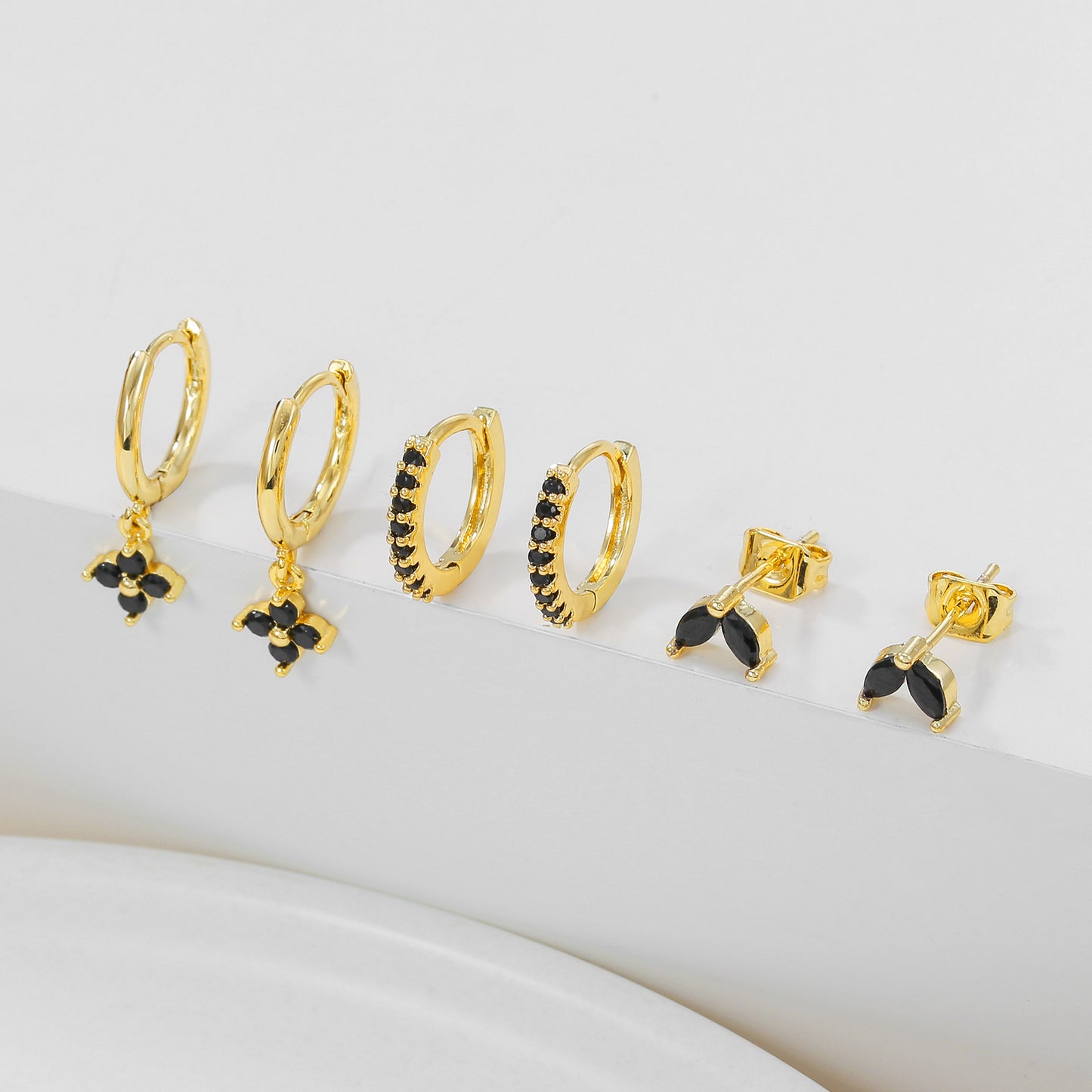 European And American-style Double-layer Ear Bone Clip