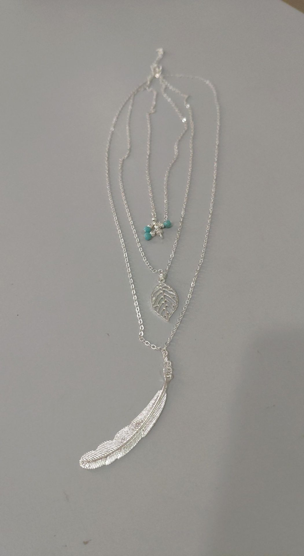 Double-layer Triangle Necklace Multi-layer Clavicle Chain - sparklesway.co.uk 