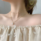 Korean style pearl butterfly necklace – gift for her UK jewellery