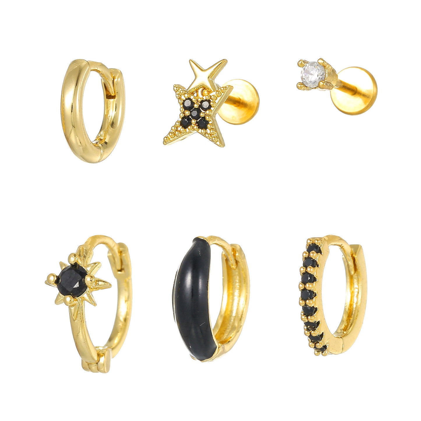 European And American-style Double-layer Ear Bone Clip