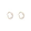 Pearl hoop earrings product detail – luxury circle earrings UK jewellery
