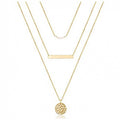 Layered pearl necklace rose gold – elegant multi-layer necklace Sparklesway