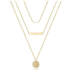 Layered pearl necklace rose gold – elegant multi-layer necklace Sparklesway