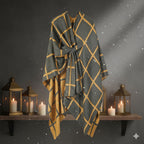 Classic Plaid Scarf | Elegant Oversized Winter Shawl for Women - sparklesway.co.uk 