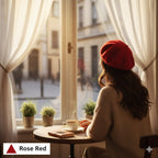 Classic Wool Beret | British Style Beret Hat for Women - sparklesway.co.uk 