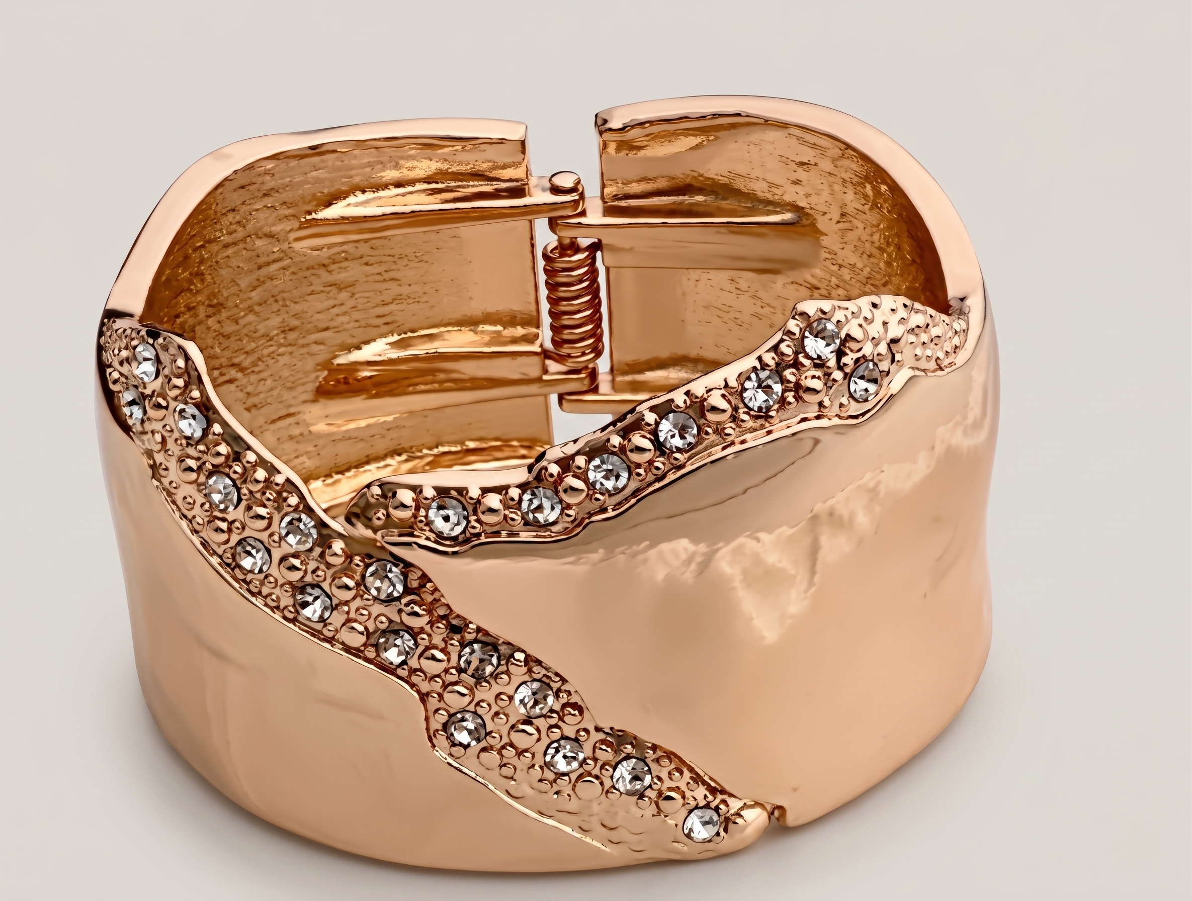 Crystal Cuff Bangle Bracelet