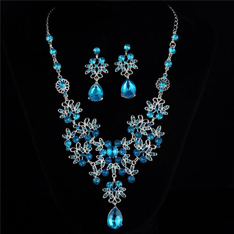 Necklace Earrings Temperament Wedding Accessories Women - sparklesway.co.uk 