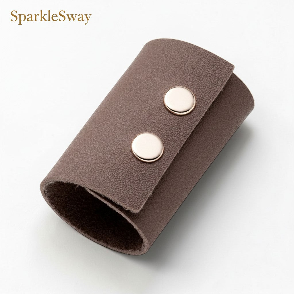 Faux Leather Headband and Ponytail Clip Set — sparklesway.co.uk