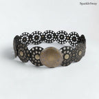 Wide Leather Rivet Belt Detail — sparklesway.co.uk