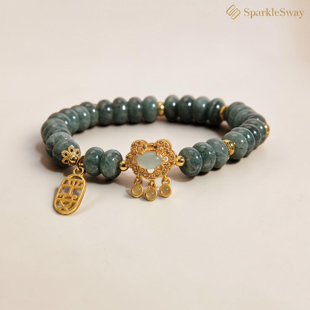 Natural Jade Bead Bracelet for Women — sparklesway.co.uk