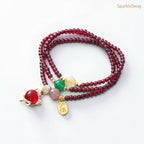 Natural Crystal Fox Charm Bracelet — sparklesway.co.uk