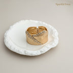 Crystal Cuff Bangle Bracelet — sparklesway.co.uk