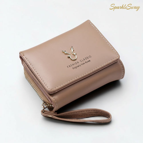 Compact Faux Leather Wristlet Wallet — sparklesway.co.uk