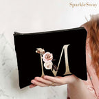 Personalised Initial Canvas Pouch Detail — sparklesway.co.uk