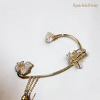 Feather Drop Clip-On Earrings — sparklesway.co.uk