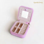 Travel Jewellery Organiser with Mirror Detail — sparklesway.co.uk