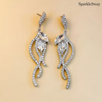 Crystal Tassel Drop Earrings