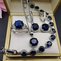 European And American Style Jewelry Round Diamond 4 PCs Set - sparklesway.co.uk 