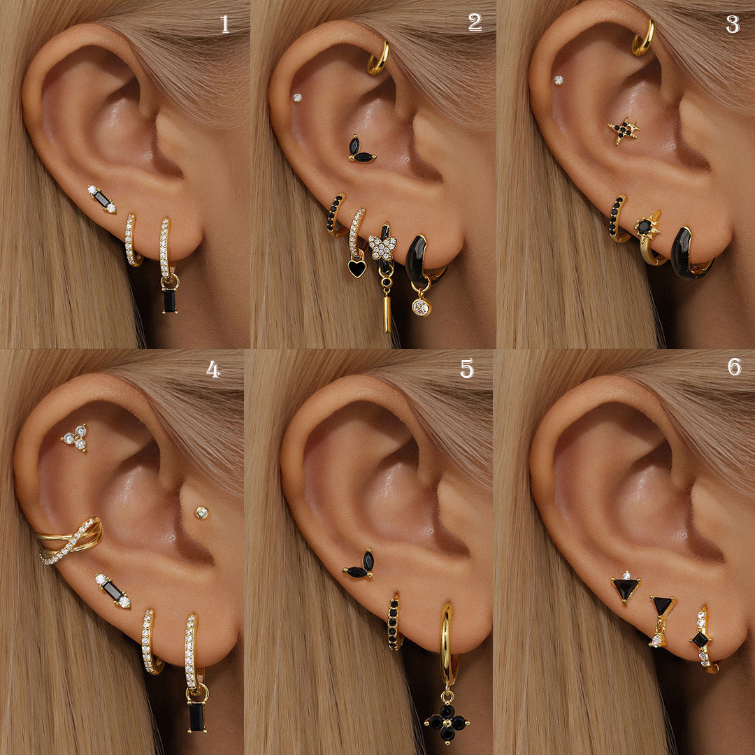 European And American-style Double-layer Ear Bone Clip - sparklesway.co.uk 