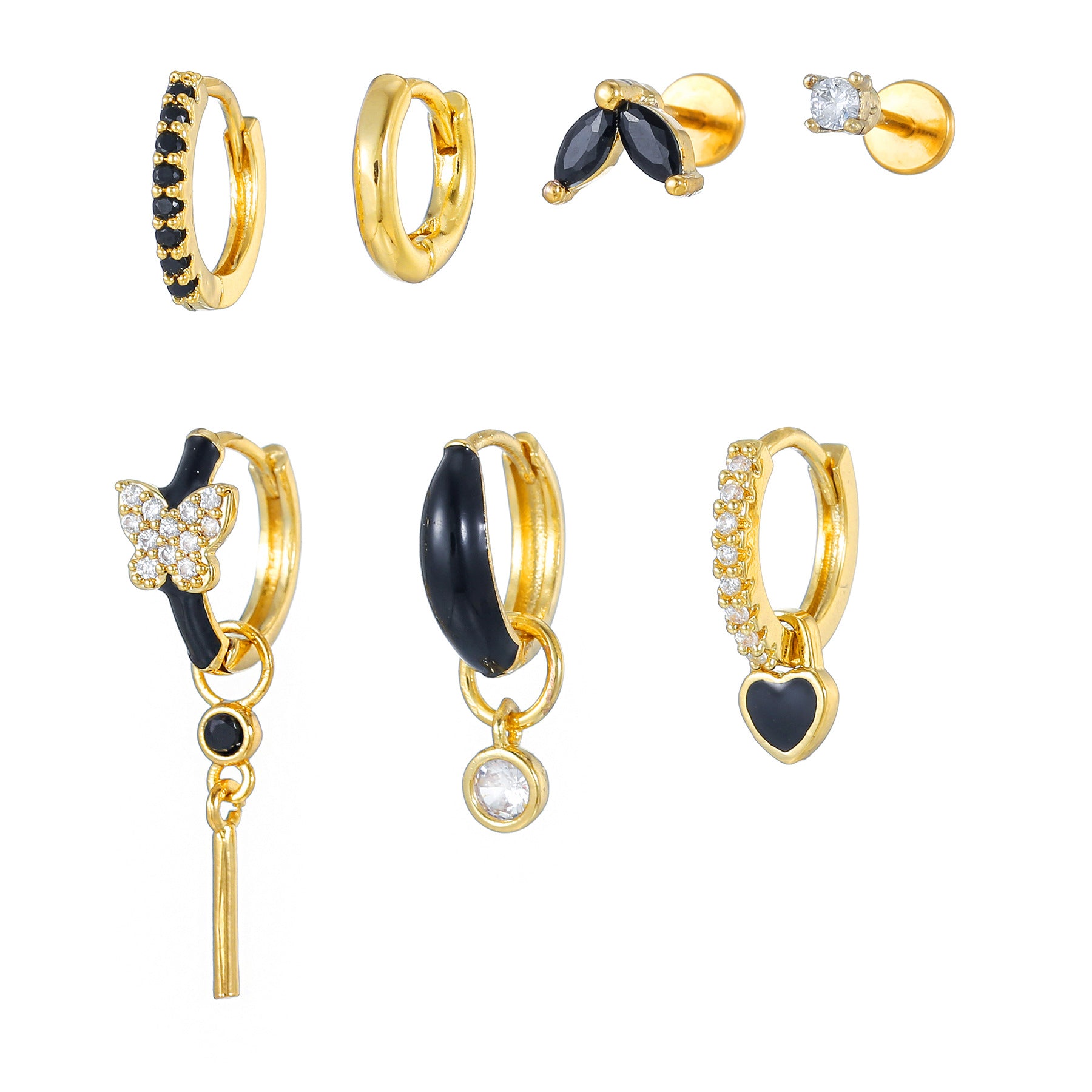 European And American-style Double-layer Ear Bone Clip - sparklesway.co.uk 
