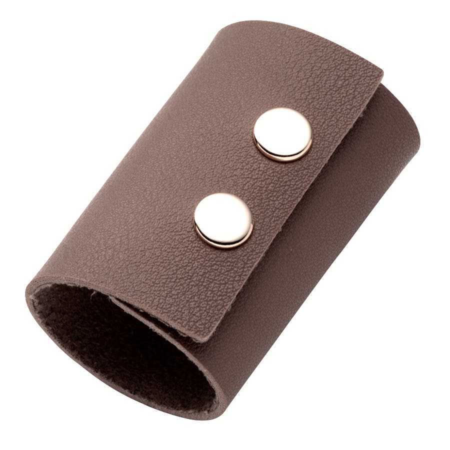 PU Leather Headband Gel Women Ponytail Clip Decoration Hair Accessories - sparklesway.co.uk 