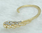 Feather Earings Oorbellen New Punk Clip Earrings - sparklesway.co.uk 
