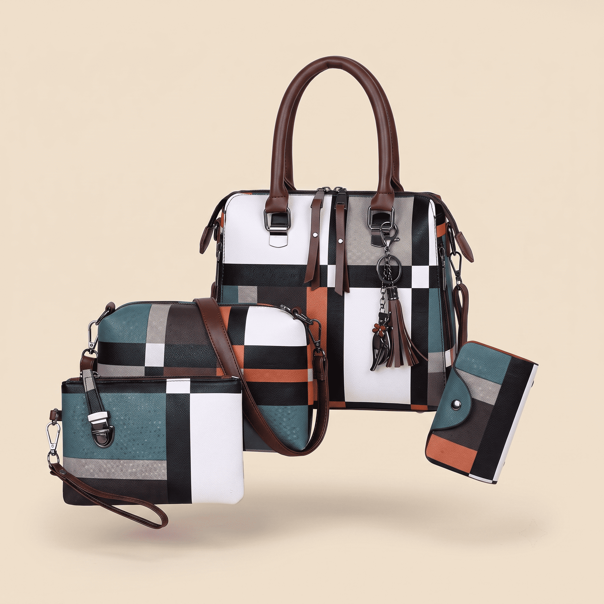 New Luxury Handbags Plaid Women Bags Designer