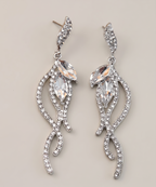 Crystal Tassel Drop Earrings