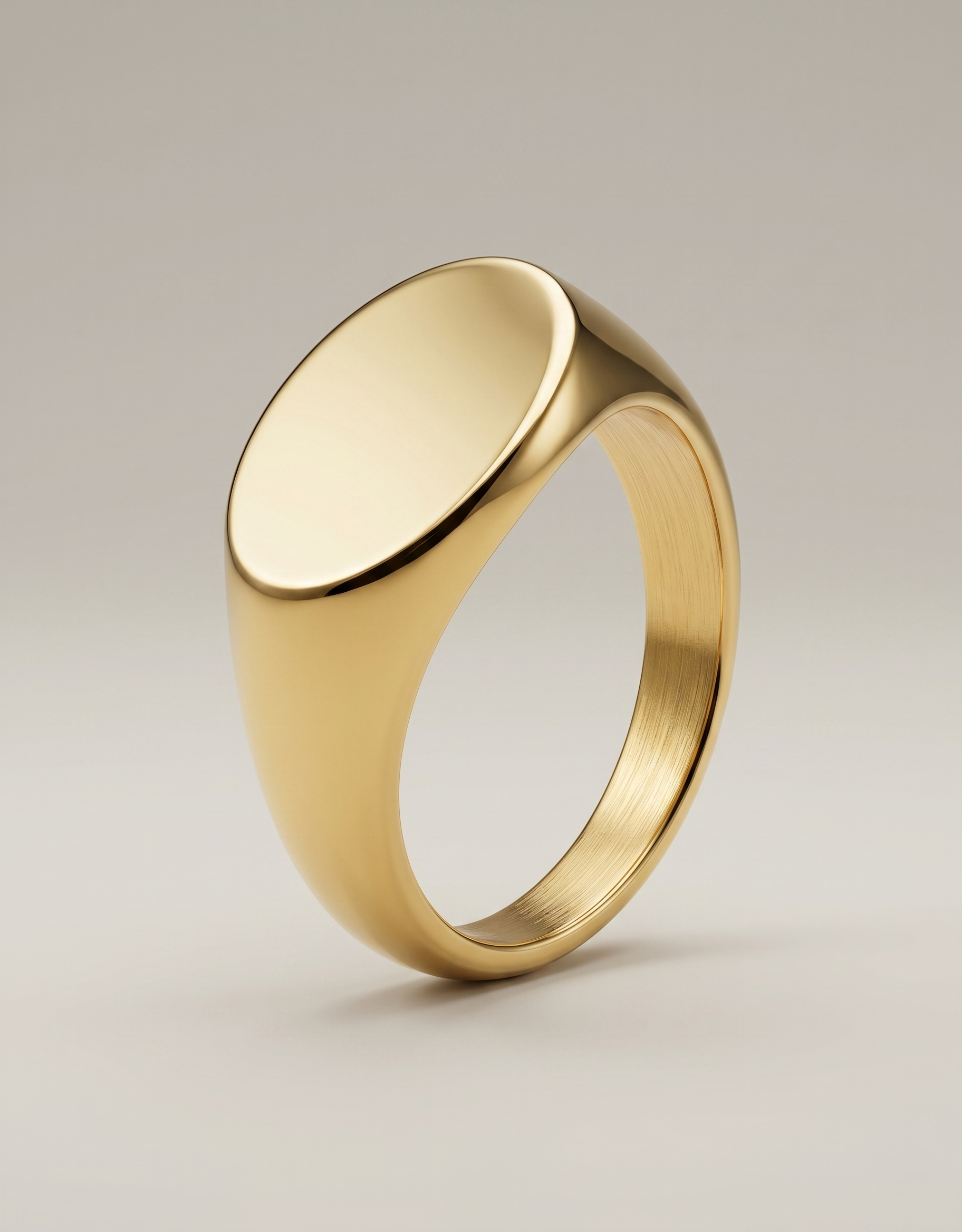 Stylish Glossy Titanium Steel Ring For Women