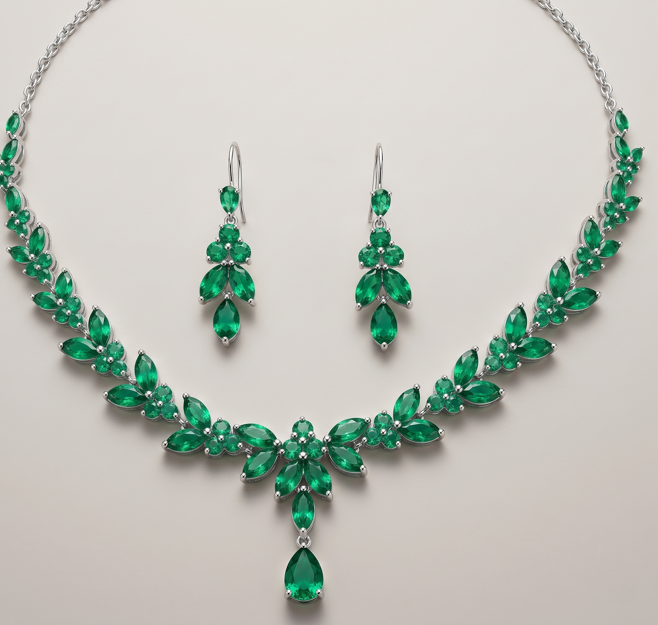 Gold Zircon Bridal Jewellery Set