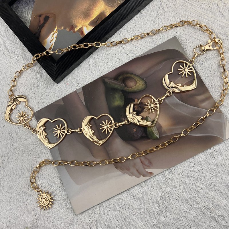 Love Metal Waist Chain Accessories For Women - sparklesway.co.uk 