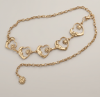 Heart and Moon Charm Waist Chain