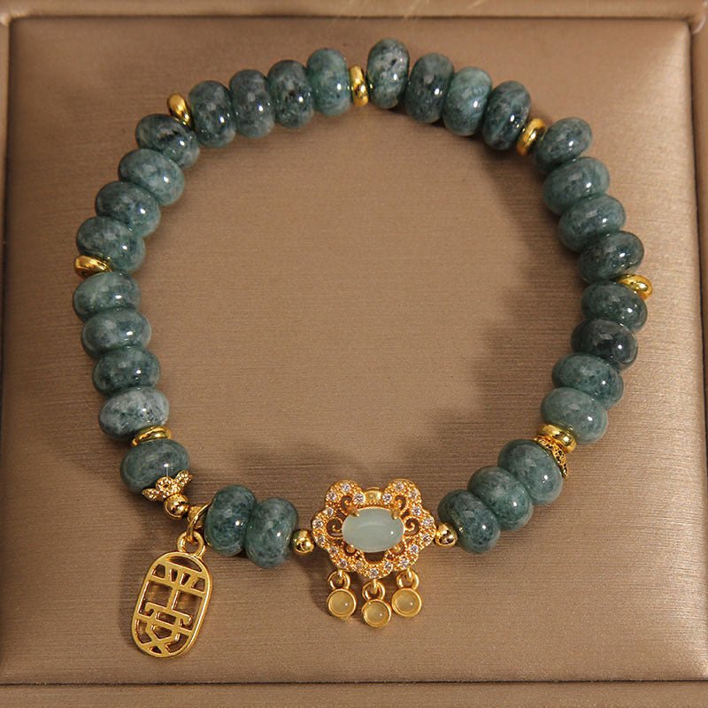Natural Emerald Jade Bracelet For Women - sparklesway.co.uk 