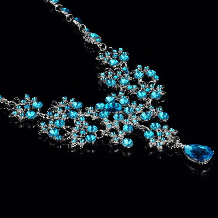 Necklace Earrings Temperament Wedding Accessories Women - sparklesway.co.uk 