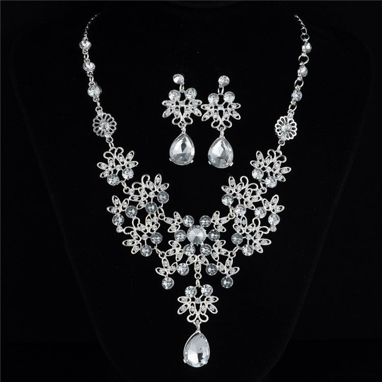 Necklace Earrings Temperament Wedding Accessories Women - sparklesway.co.uk 
