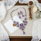 Necklace Earrings Temperament Wedding Accessories Women - sparklesway.co.uk 