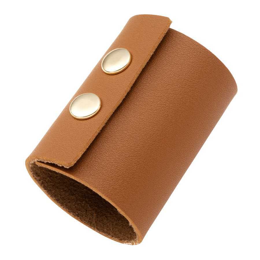 PU Leather Headband Gel Women Ponytail Clip Decoration Hair Accessories - sparklesway.co.uk 