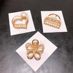 Cute cat hollow hair clips - sparklesway.co.uk 