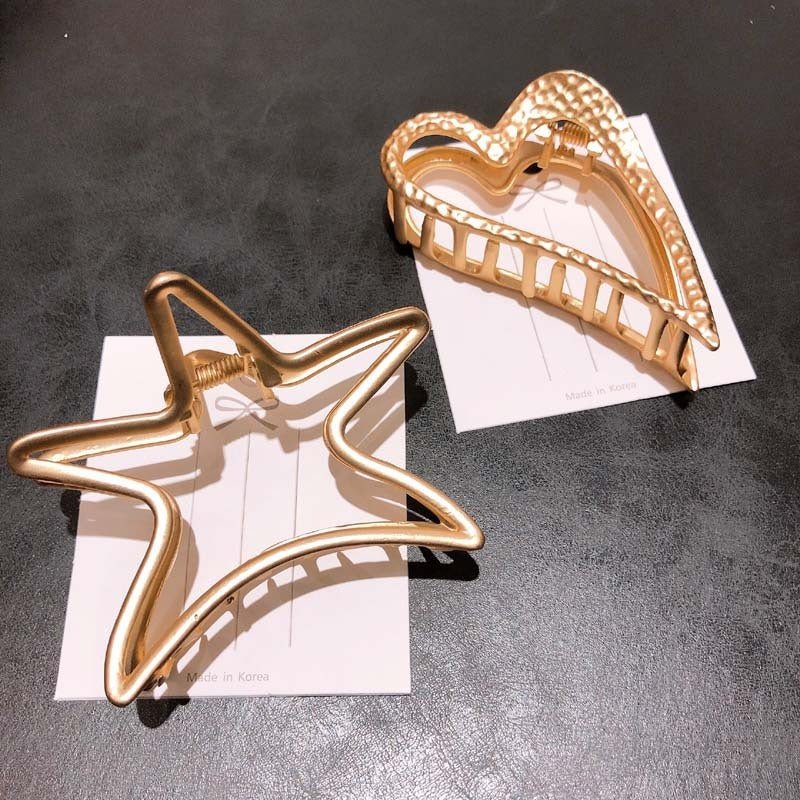 Cute cat hollow hair clips - sparklesway.co.uk 