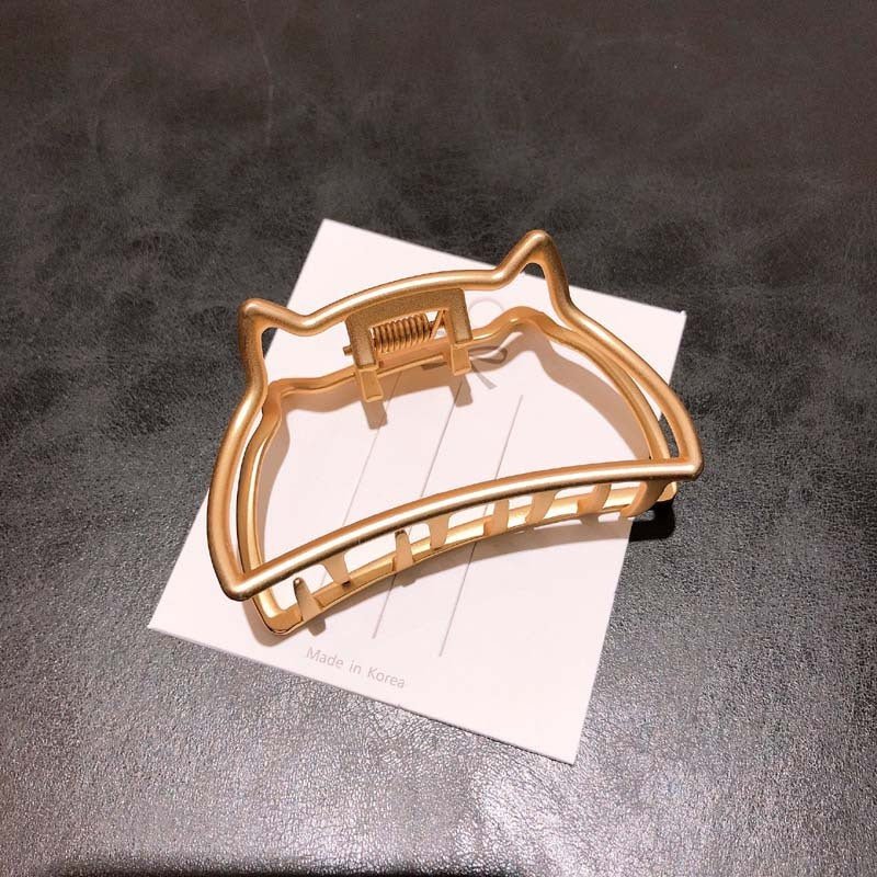 Cute cat hollow hair clips - sparklesway.co.uk 