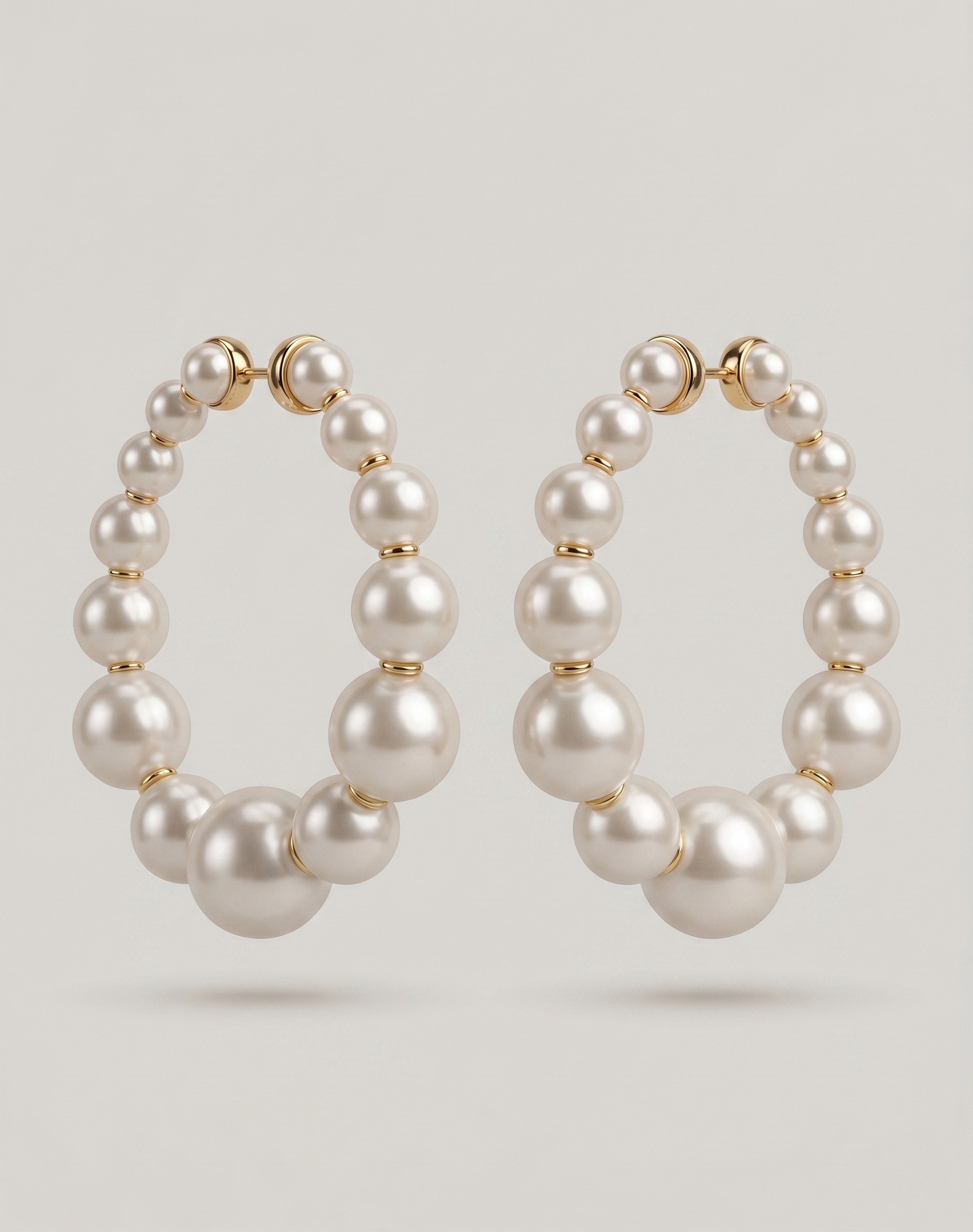 Pearl Hoop Earrings