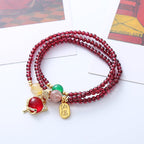Personality Natural Crystal Fox Bracelet Women - sparklesway.co.uk 