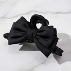 Bow Claw Clip Graceful Satin Headdress Shark Clip Updo Hair Claw - sparklesway.co.uk 