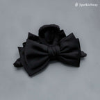 Satin Bow Hair Claw Clip Detail — sparklesway.co.uk