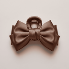 Satin Bow Hair Claw Clip