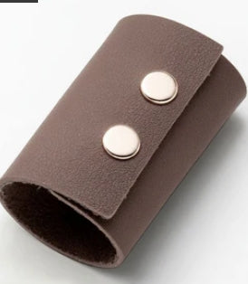 Faux Leather Headband and Ponytail Clip Set