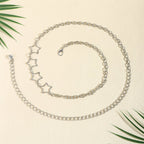 Simple Fashion Men And Women Star Metal Waist Chain Sexy Cutout Five-pointed Star Body Chain Jeans Dress Accessories - sparklesway.co.uk 
